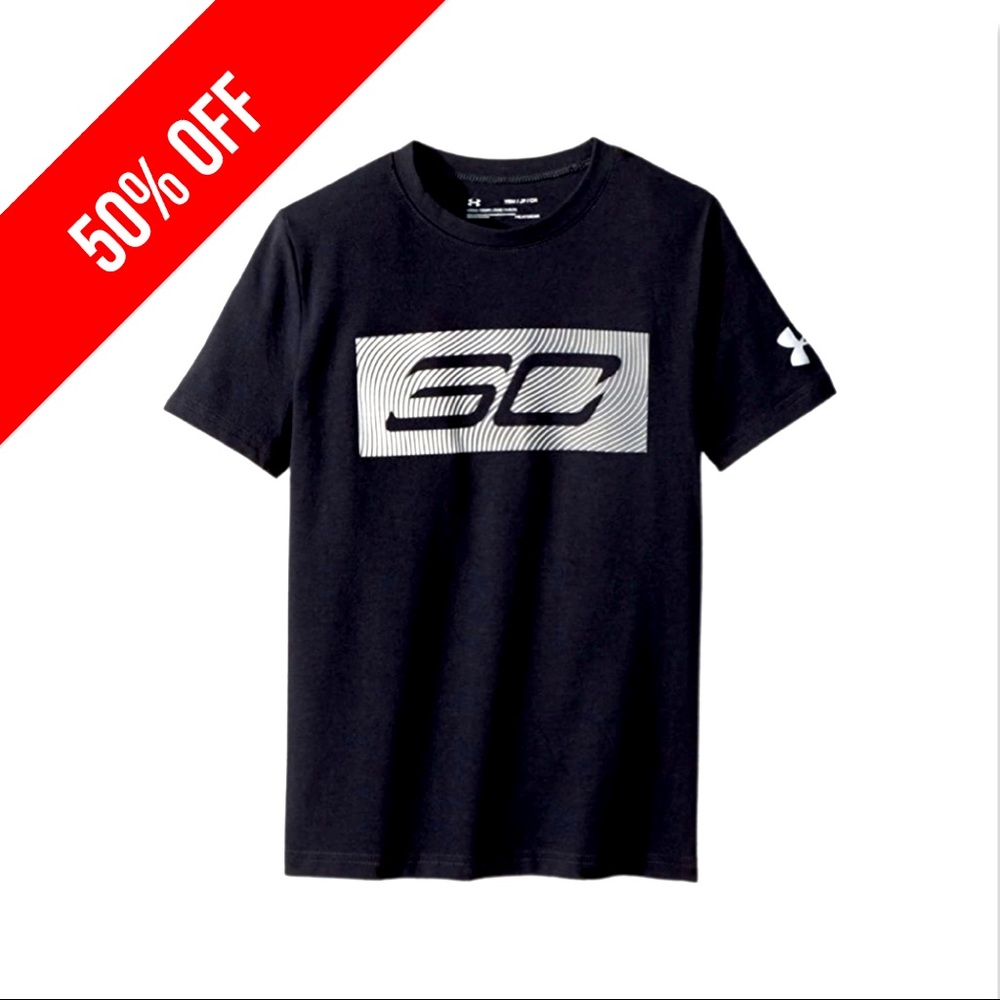 Under Armour Boys sc30 Logo Short Sleeve t shirt